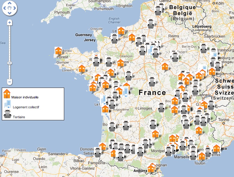 Répartition des BEPOS